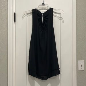 Boutique racerback tank with cute ruffle detail